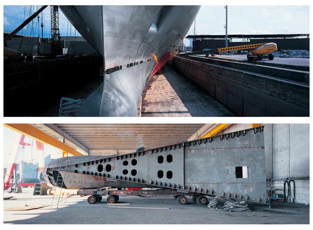 i cantieri Visentini costruiscono navi per il cabotaggio presso Mestre